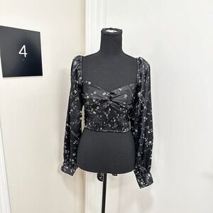 Urban Outfitters floral tie top